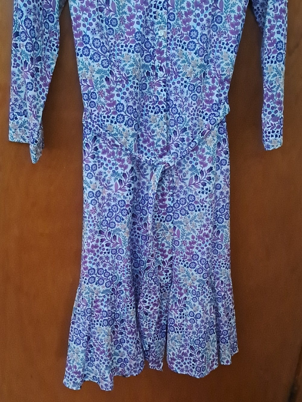 New Talbots dress Midi Shirtdress - Ditsy Voile Women's size 12 - Picture 4 of 12